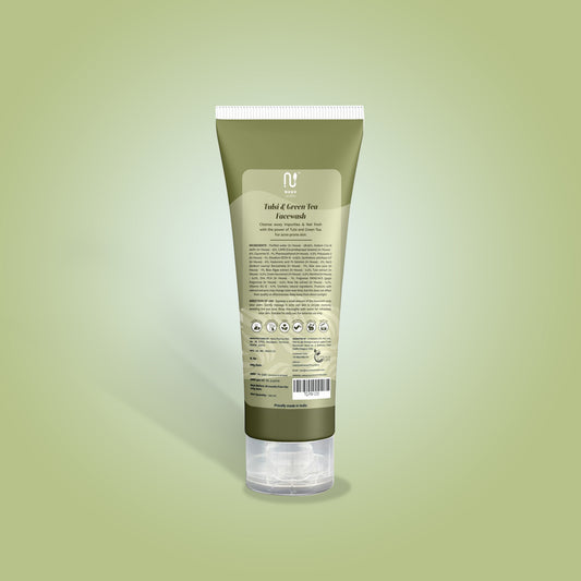 tulsi and green tea face wash back side